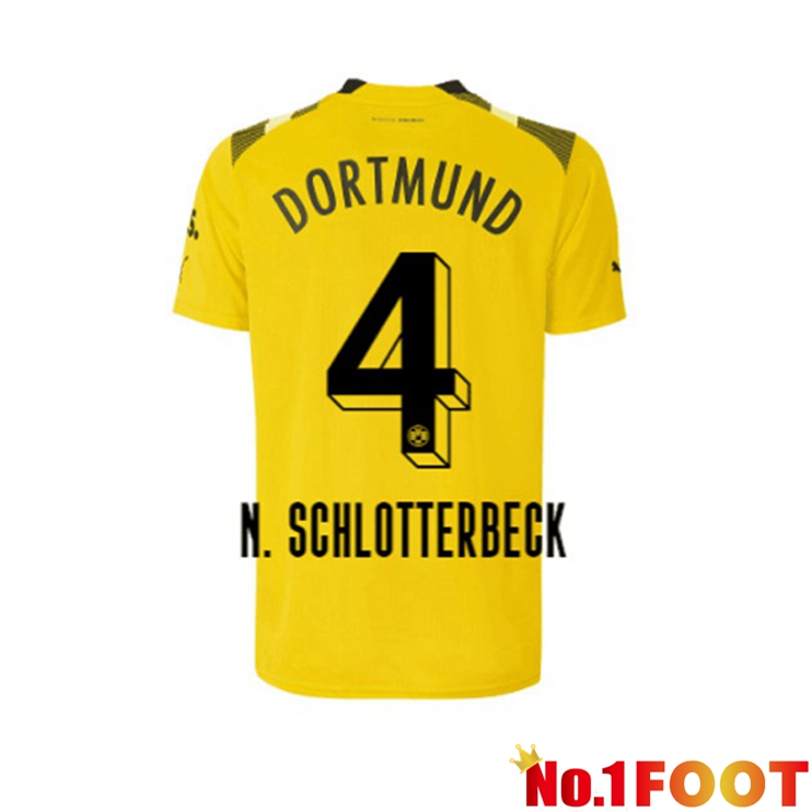 Dortmund BVB (N. Schlotterbeck 4) Football Jersey cup Yellow 2022/2023