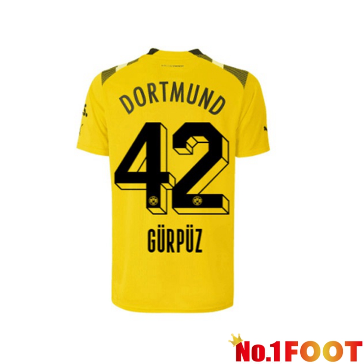 Dortmund BVB (Gürpüz 42) Football Jersey cup Yellow 2022/2023