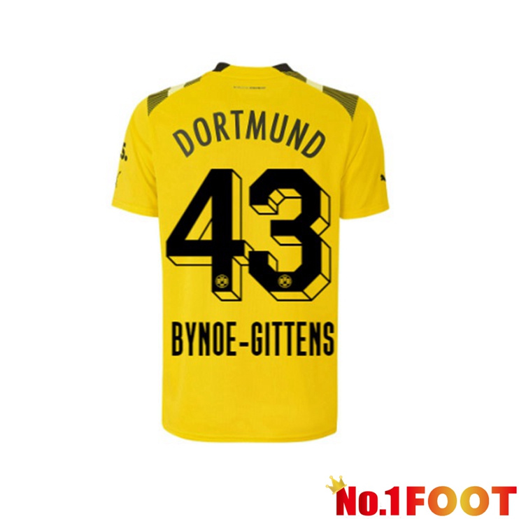 Dortmund BVB (Bynoe-Gittens 43) Football Jersey cup Yellow 2022/2023