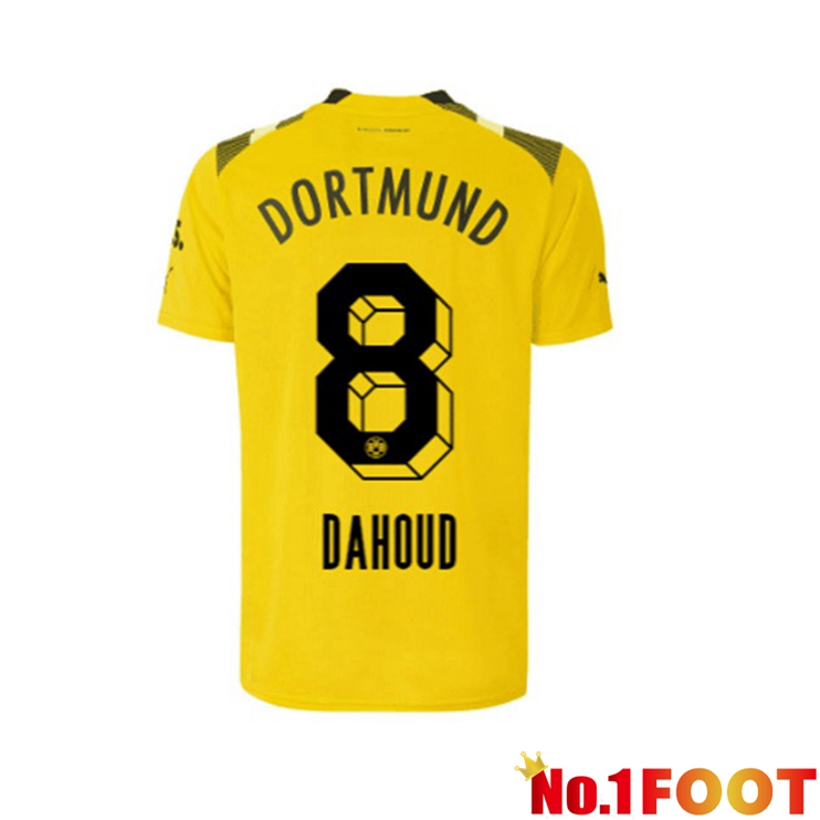 Dortmund BVB (Dahoud 8) Football Jersey cup Yellow 2022/2023