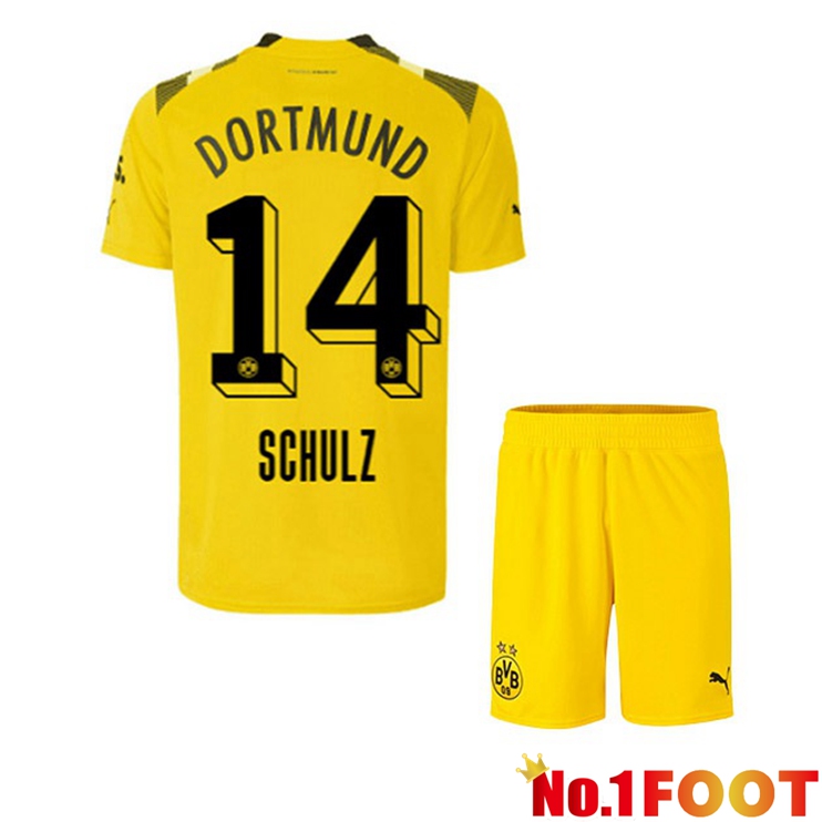 Dortmund BVB (Schulz 14) Kids Football Jersey cup Yellow 2022/2023