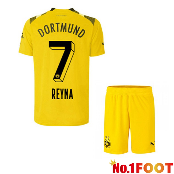 Dortmund BVB (Reyna 7) Kids Football Jersey cup Yellow 2022/2023