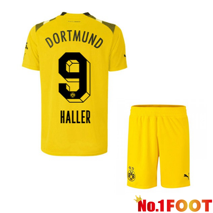 Dortmund BVB (Haller 9) Kids Football Jersey cup Yellow 2022/2023