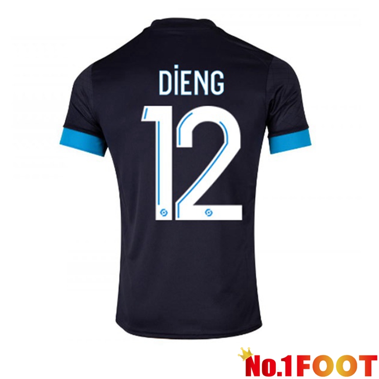 Marseille OM (DIENG 12) Football Jersey Away Black 2022/2023