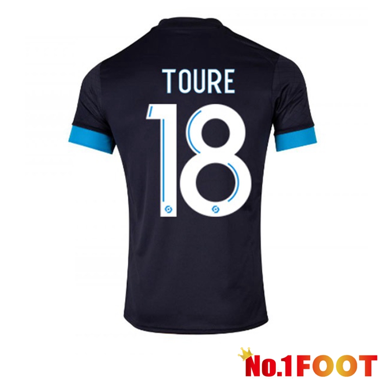 Marseille OM (TOURE 18) Football Jersey Away Black 2022/2023