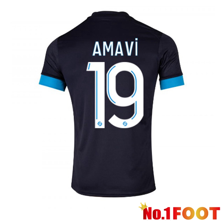 Marseille OM (AMAVI 19) Football Jersey Away Black 2022/2023