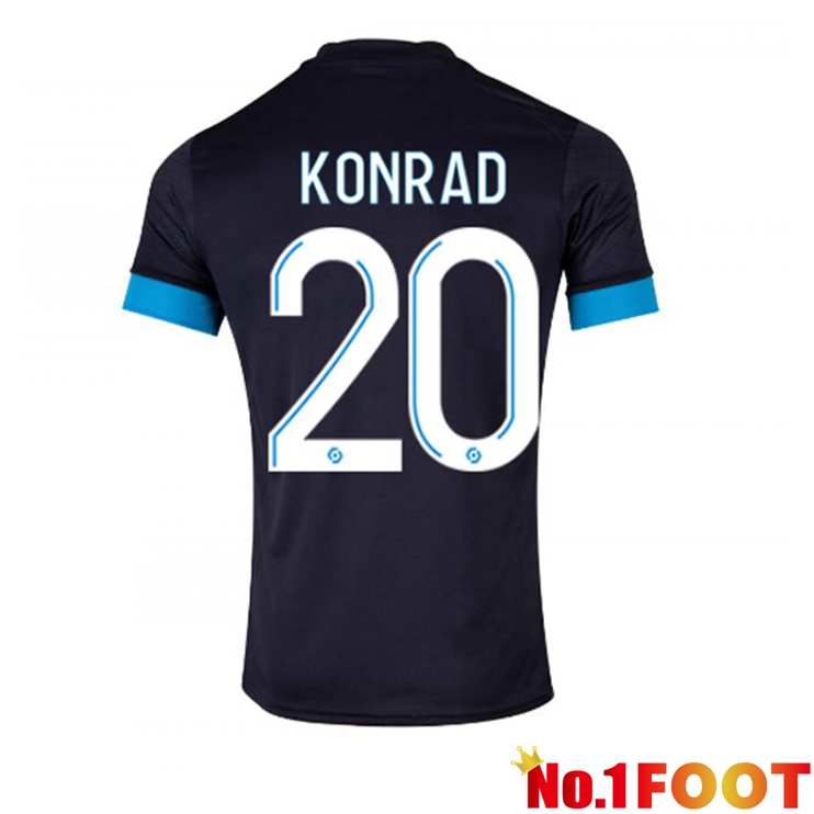 Marseille OM (KONRAD 20) Football Jersey Away Black 2022/2023