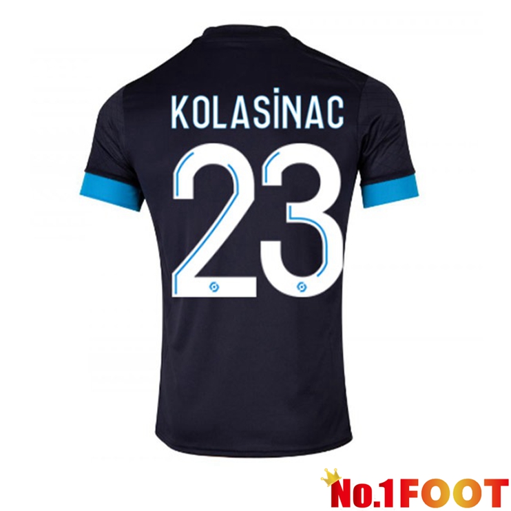 Marseille OM (KOLASINAC 23) Football Jersey Away Black 2022/2023