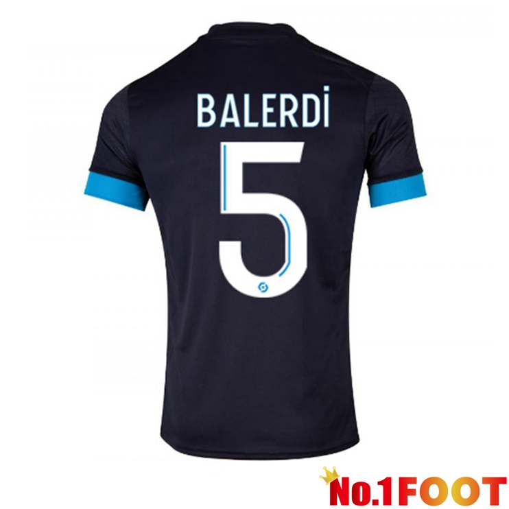 Marseille OM (BALERDI 5) Football Jersey Away Black 2022/2023