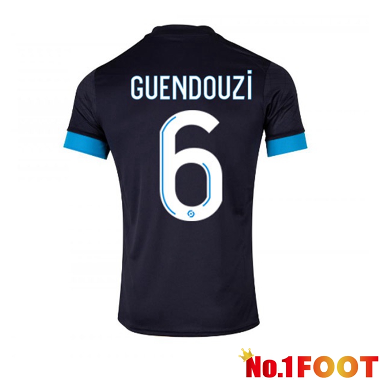 Marseille OM (GUENDOUZI 6) Football Jersey Away Black 2022/2023