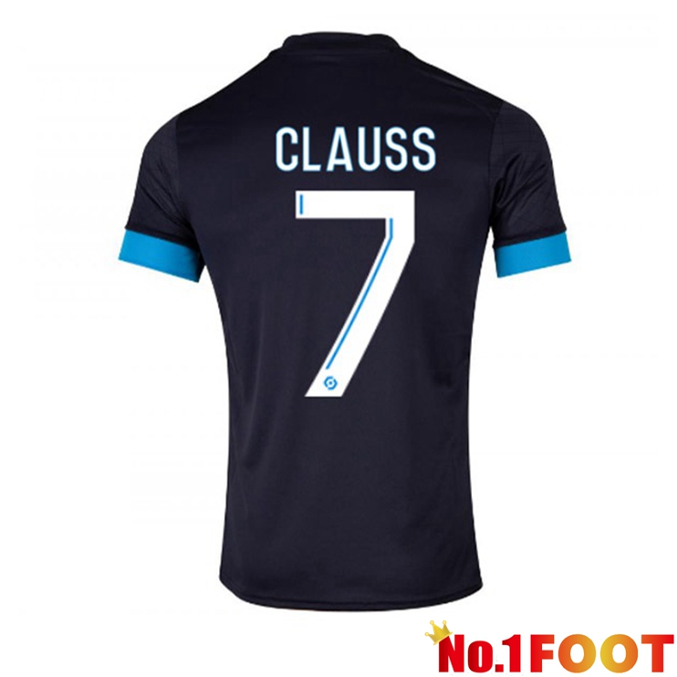 Marseille OM (CLAUSS 7) Football Jersey Away Black 2022/2023