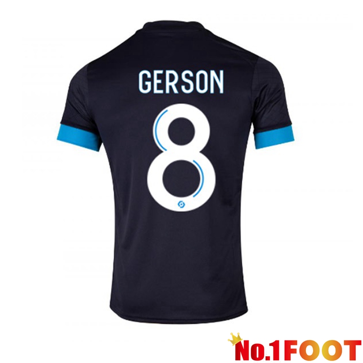 Marseille OM (GERSON 8) Football Jersey Away Black 2022/2023