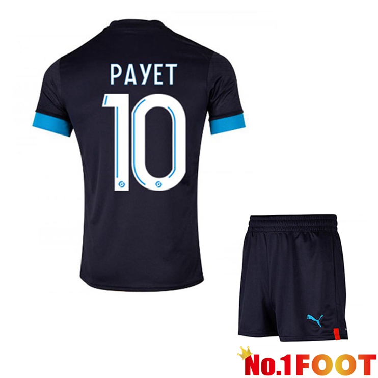 Marseille OM (PAYET 10) Kids Football Jersey Away Black 2022/2023