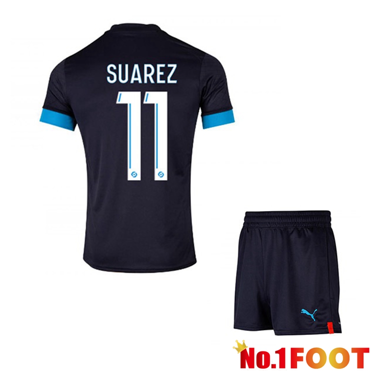 Marseille OM (L SUAREZ 11) Kids Football Jersey Away Black 2022/2023