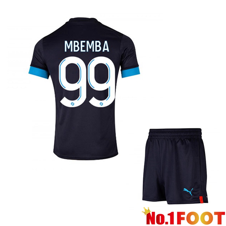 Marseille OM (MBEMBA 99) Kids Football Jersey Away Black 2022/2023