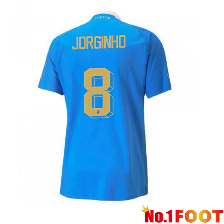 Italy（Jorginho 8）Football Jersey Home Blue 2022/2023