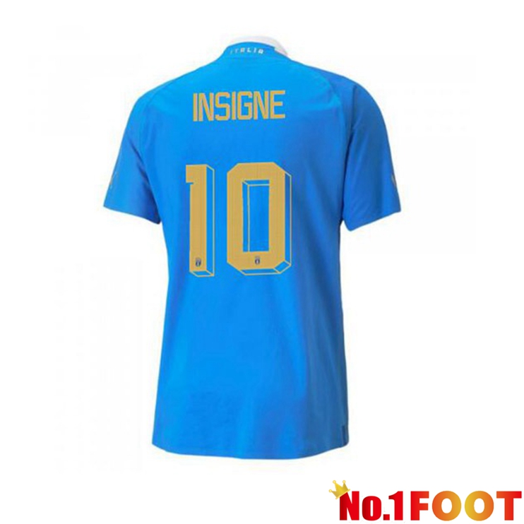 Italy（Insigne 10）Football Jersey Home Blue 2022/2023