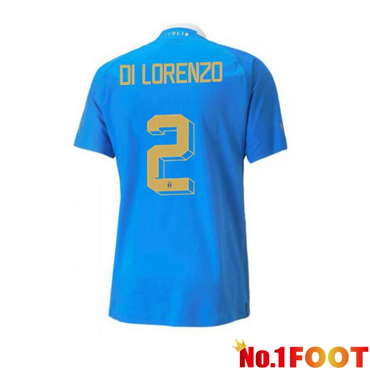 Italy（Di Lorenzo 2）Football Jersey Home Blue 2022/2023