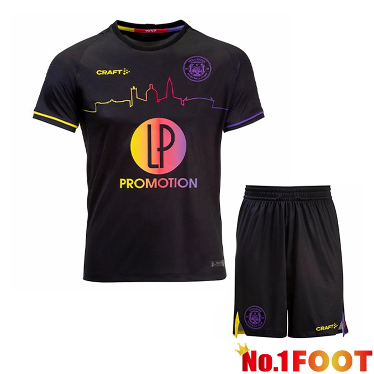 Toulouse Kids Football Jersey Away Black 2022/2023