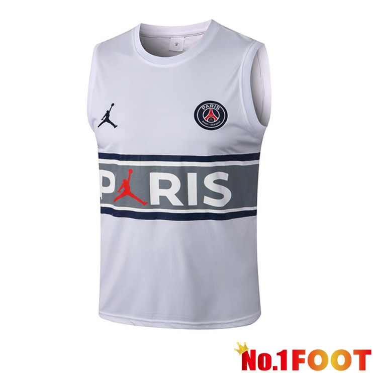 Paris PSG Football Vest White 2022/2023