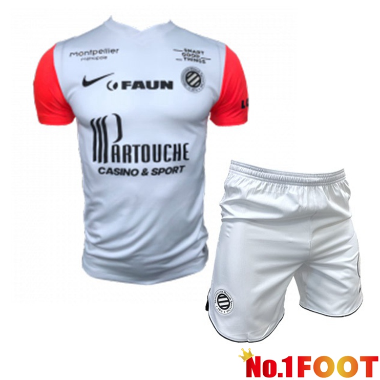 Montpellier HSC Kids Football Jersey Away Grey 2022/2023