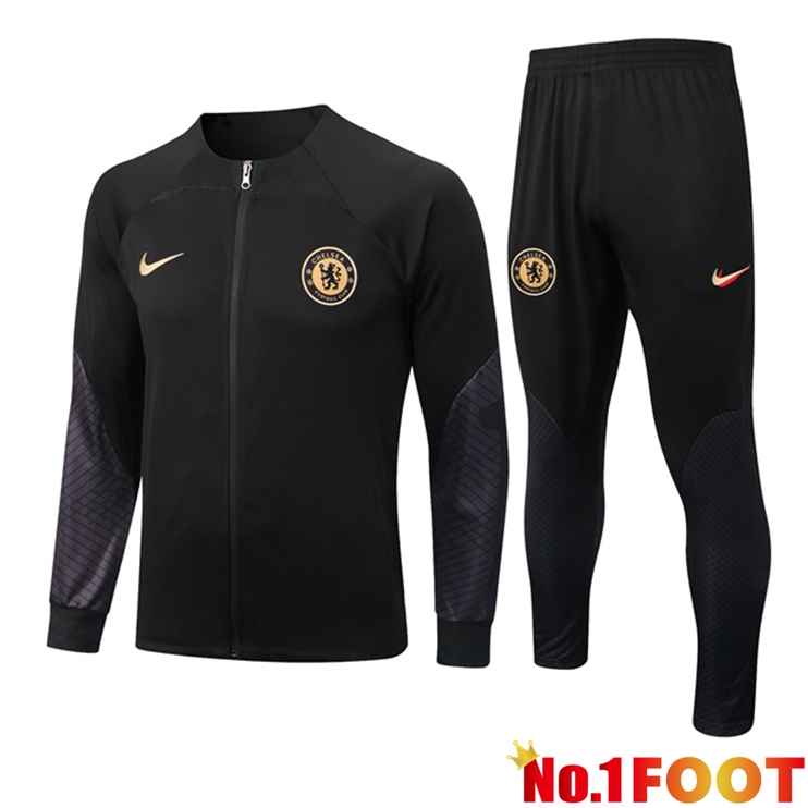 FC Chelsea Training Jacket Suit Black 2022/2023