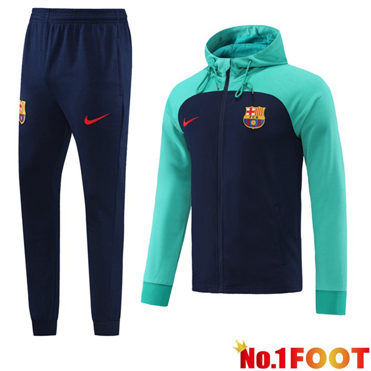 FC Barcelona Training Tracksuit Hoodie Green 2022/2023