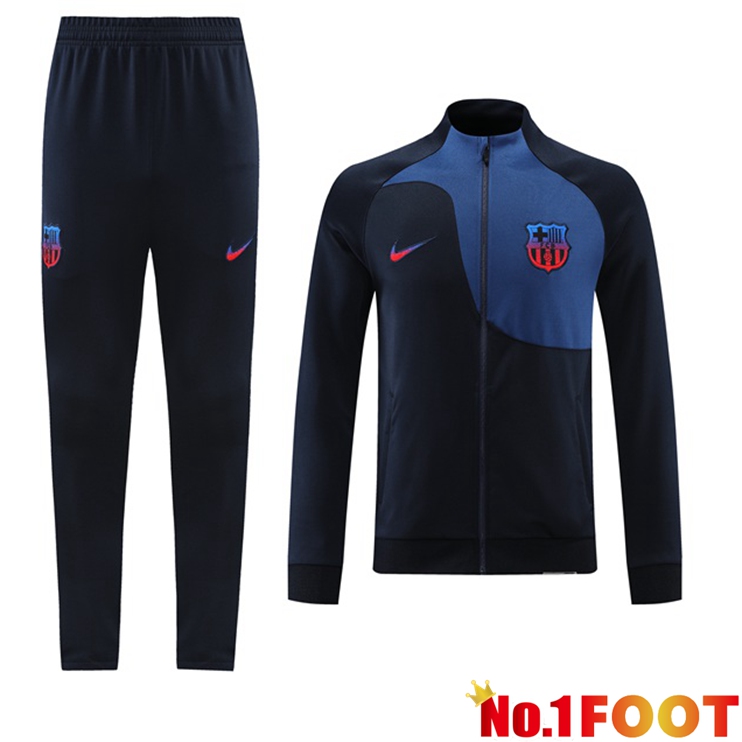 FC Barcelona Training Jacket Suit Black Blue 2022/2023