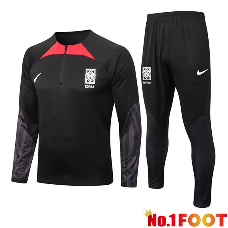 Korea Training Tracksuit Suit Black 2022/2023