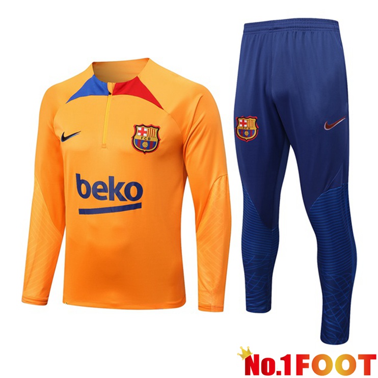 FC Barcelona Training Tracksuit Suit Orange 2022/2023