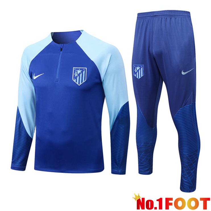 Atletico Madrid Training Tracksuit Suit Blue 2022/2023