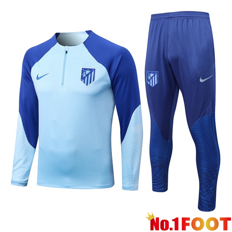 Atletico Madrid Training Tracksuit Suit Blue 2022/2023