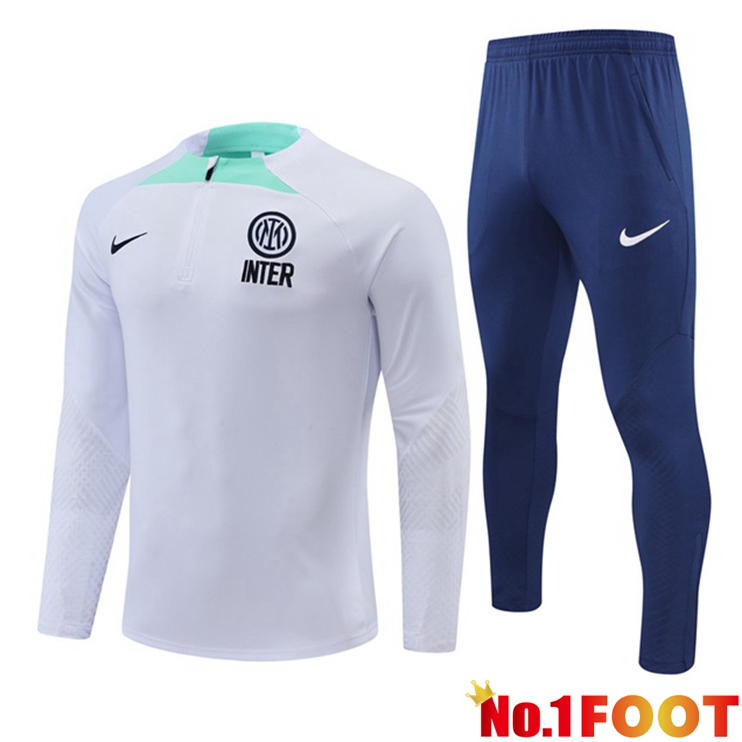 Inter Milan Training Tracksuit Suit White 2022/2023