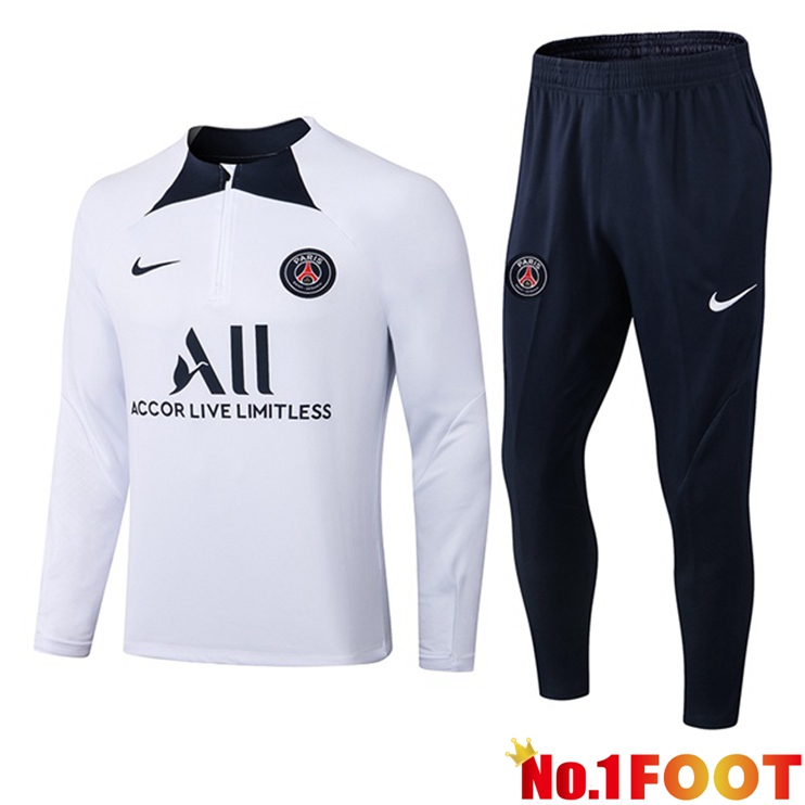 Paris PSG Training Tracksuit Suit White 2022/2023