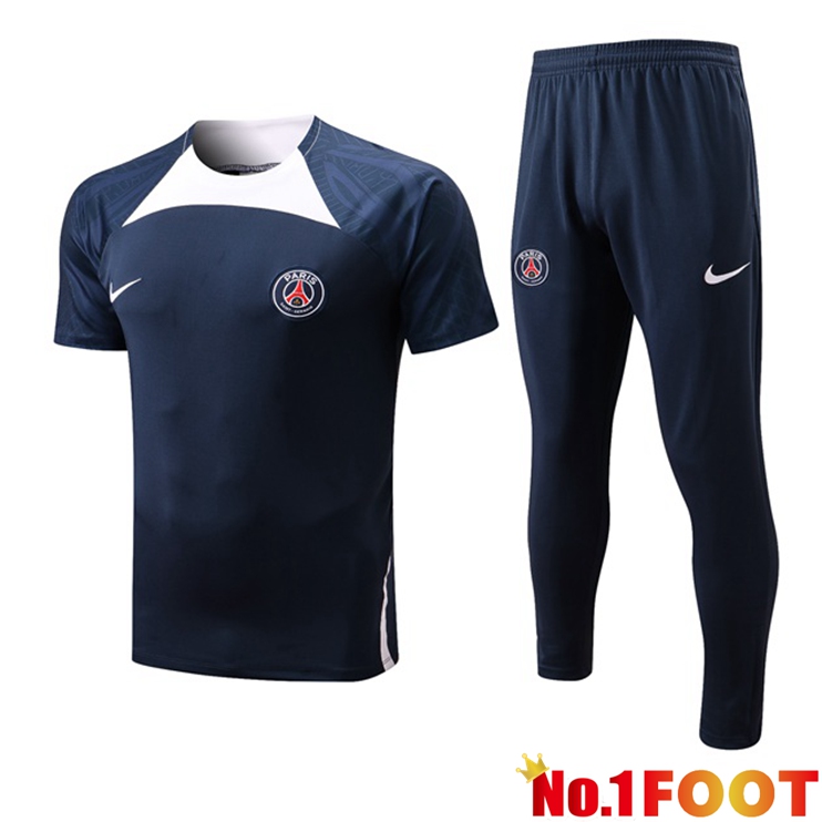 Paris PSG Training T Shirt + Pants Black 2022/2023