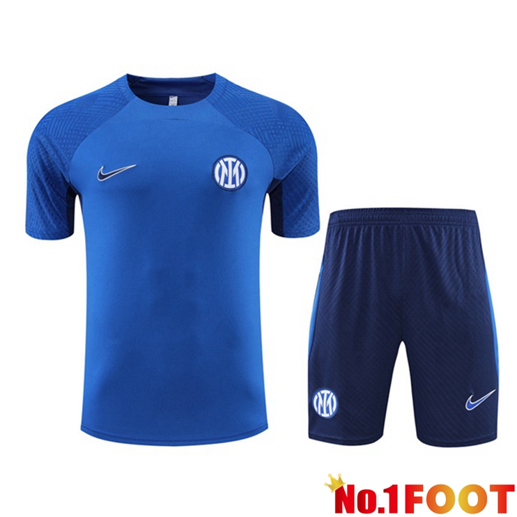 Inter Milan Training T Shirt + Shorts Blue 2022/2023