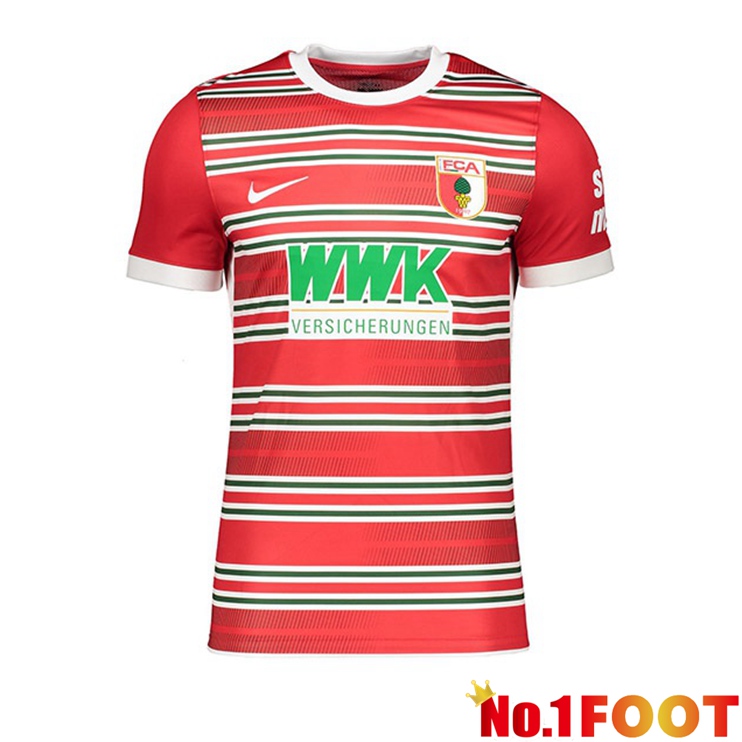 FC Augsburg Football Jersey Home Red 2022/2023