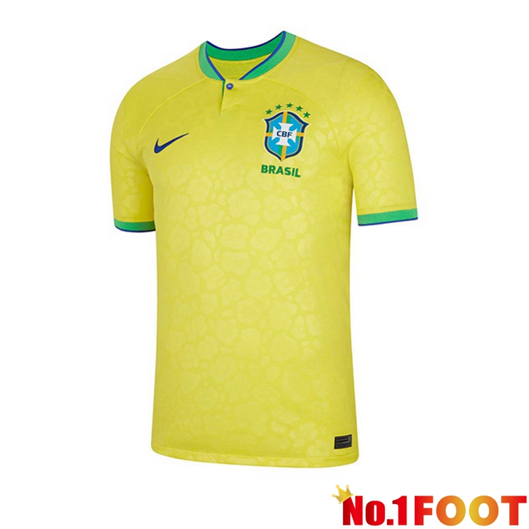 Brazil Football Jersey Home Yellow 2022/2023