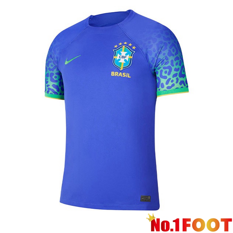 Brazil Football Jersey Away Blue 2022/2023