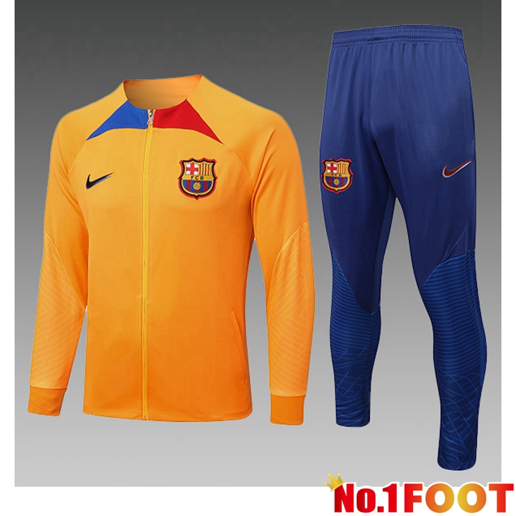 FC Barcelona Kids Training Jacket Suit Orange 2022/2023