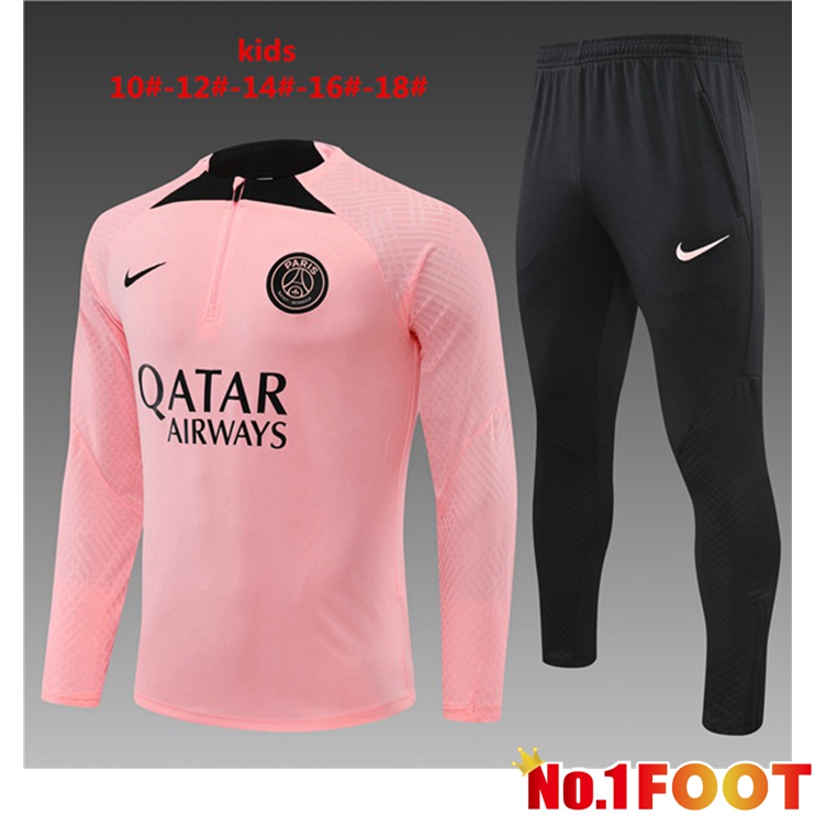 Paris PSG Kids Training Tracksuit Suit Pink 2022/2023