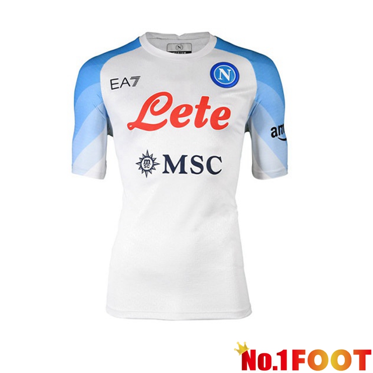 SSC Napoli Football Jersey Away White 2022/2023