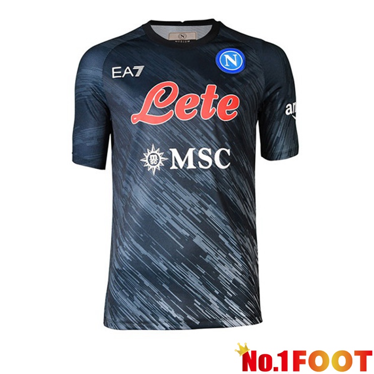 SSC Napoli Football Jersey Third Black 2022/2023 - Click Image to Close