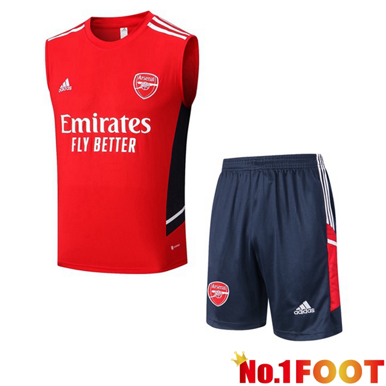 Arsenal Football Vest + Shorts Red 2022-2023