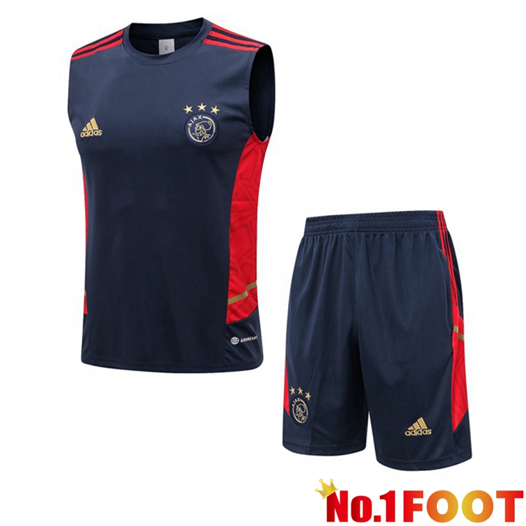 AFC Ajax Football Vest + Shorts Blue Royal 2022-2023