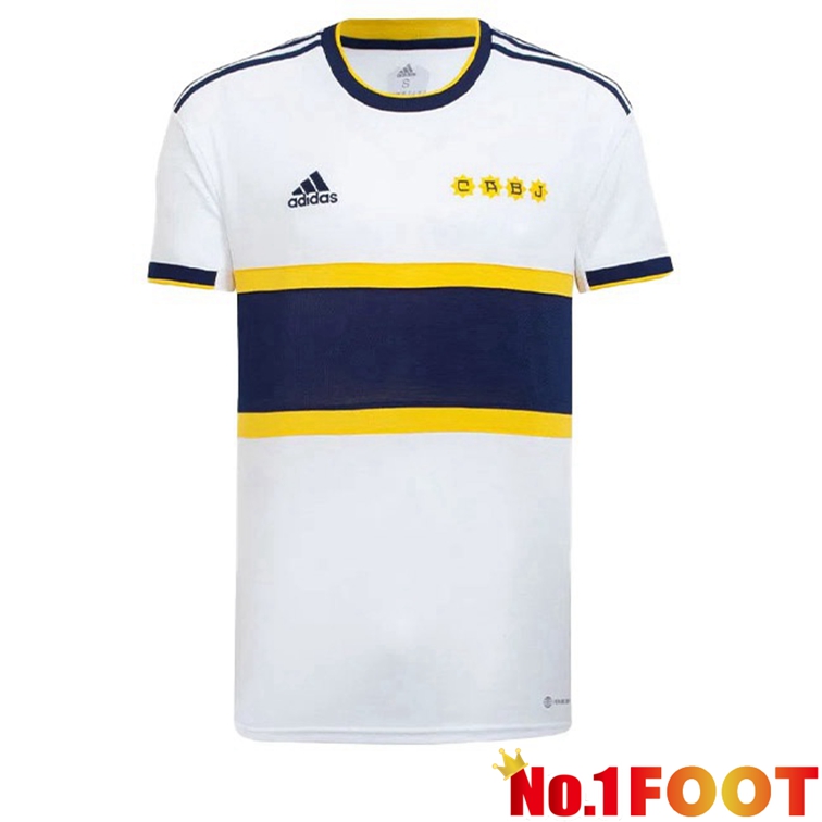 Boca Juniors Football Jerseys Away White Blue 2022-2023