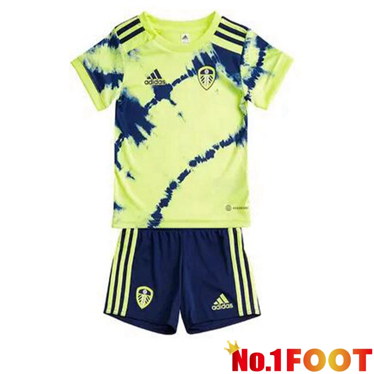 Leeds United Kids Football Jerseys Away Green Black 2022-2023