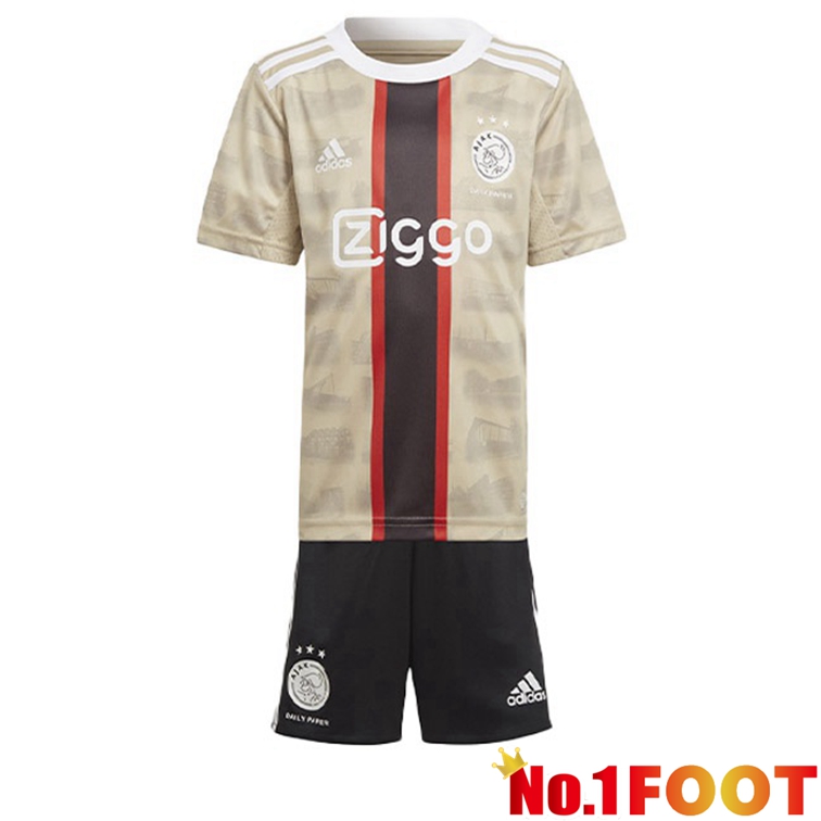 AFC Ajax Kids Football Jerseys Third Marron 2022-2023