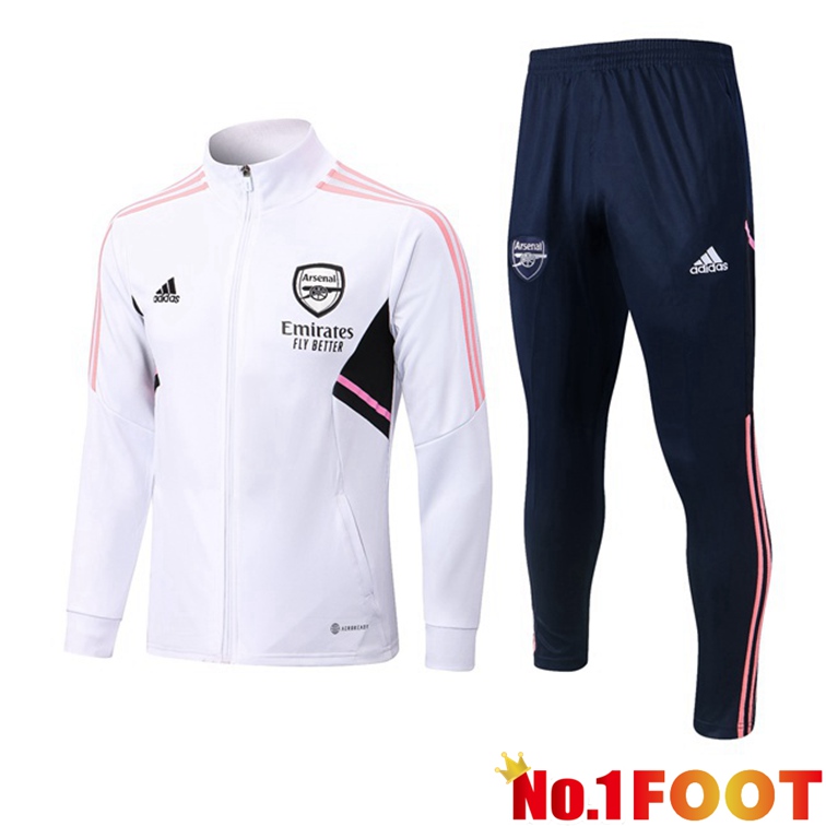 Arsenal Training Jacket Suit White 2022-2023