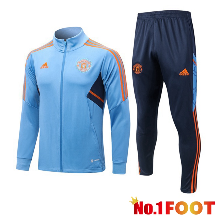 Manchester United Training Jacket Suit Blue 2022-2023